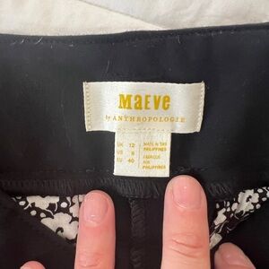 Maeve black trousers- not jeans, size 8